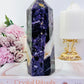 Large 16cm Chunky 865gram Purple Root Fluorite Tower