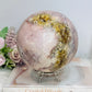 A Collectors Piece ~ Huge Druzy Pink Amethyst High Grade Sphere On Stand 2.7KG 12cm