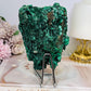 Natural Malachite Freeform 514g On Stand