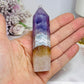 Crazy Lace Amethyst Tower 9cm