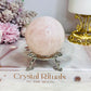 Rose Quartz Sphere On Stand 275g