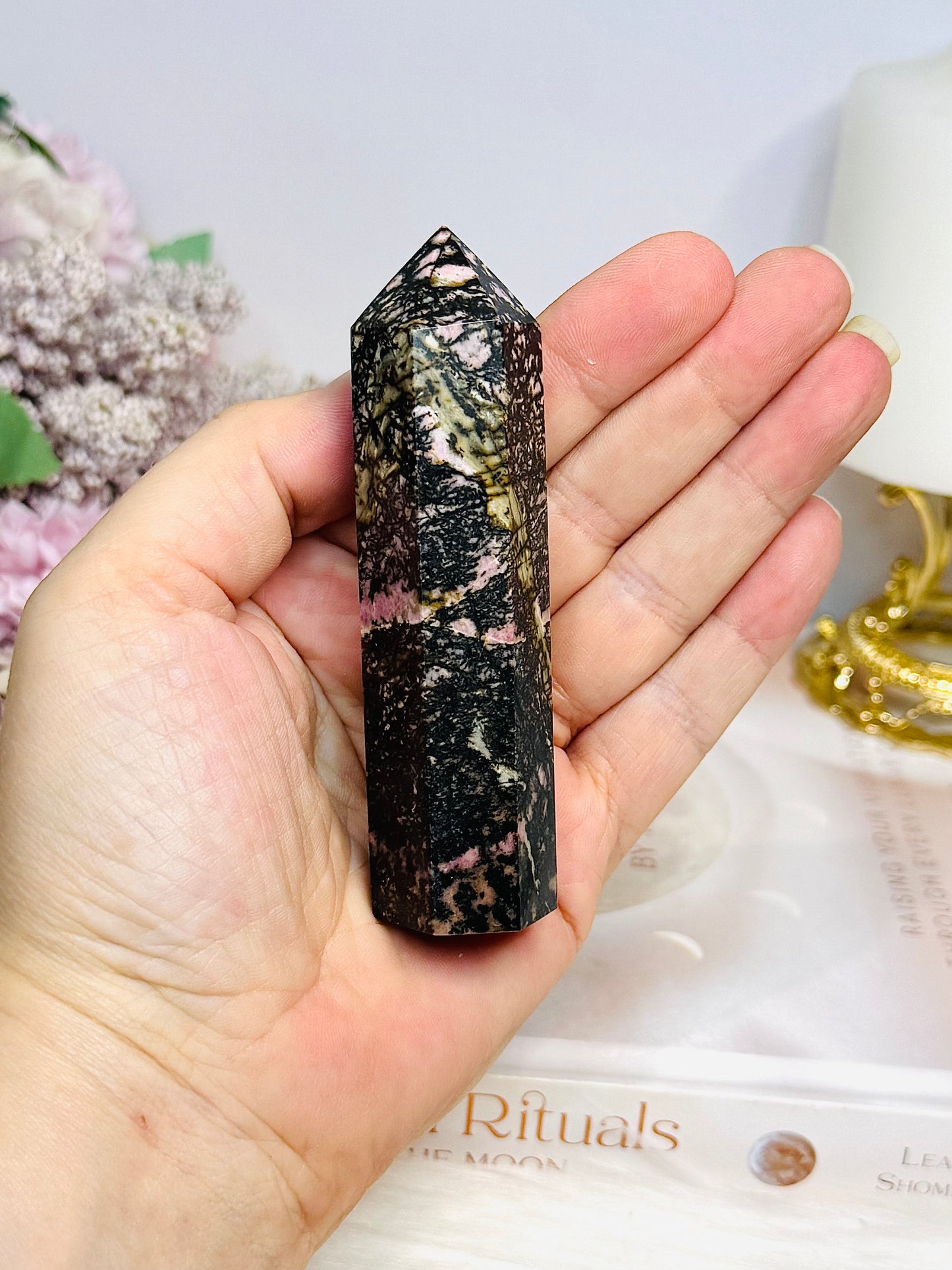 Rhodonite Tower 9.5cm