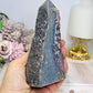 Natural Large Grape Chalcedony Agate Tower 13.5cm 397g