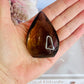 Stunning Smokey Quartz Carved Puffy Flame | Freeform