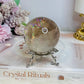 High Grade Smokey Quartz Sphere Full of Rainbows on Stand 307g