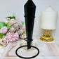 Large Black Obsidian Wand | Tower 18cm On Stand