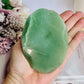 Beautiful Rhodonite Carved Butterfly On Green Aventurine Lillypad 10cm