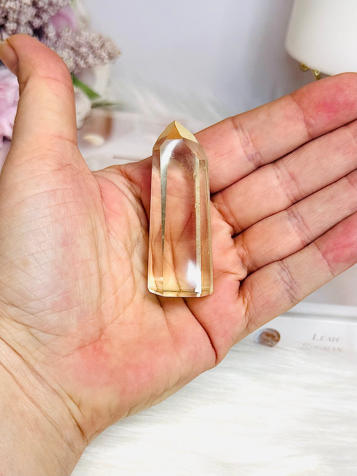 Natural Citrine Tower Point 6cm