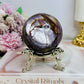 Large High Grade Purple Mica Sphere 448g On Stand