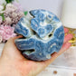 Rare Natural Large Blue Coral Fossil Sphere 732g