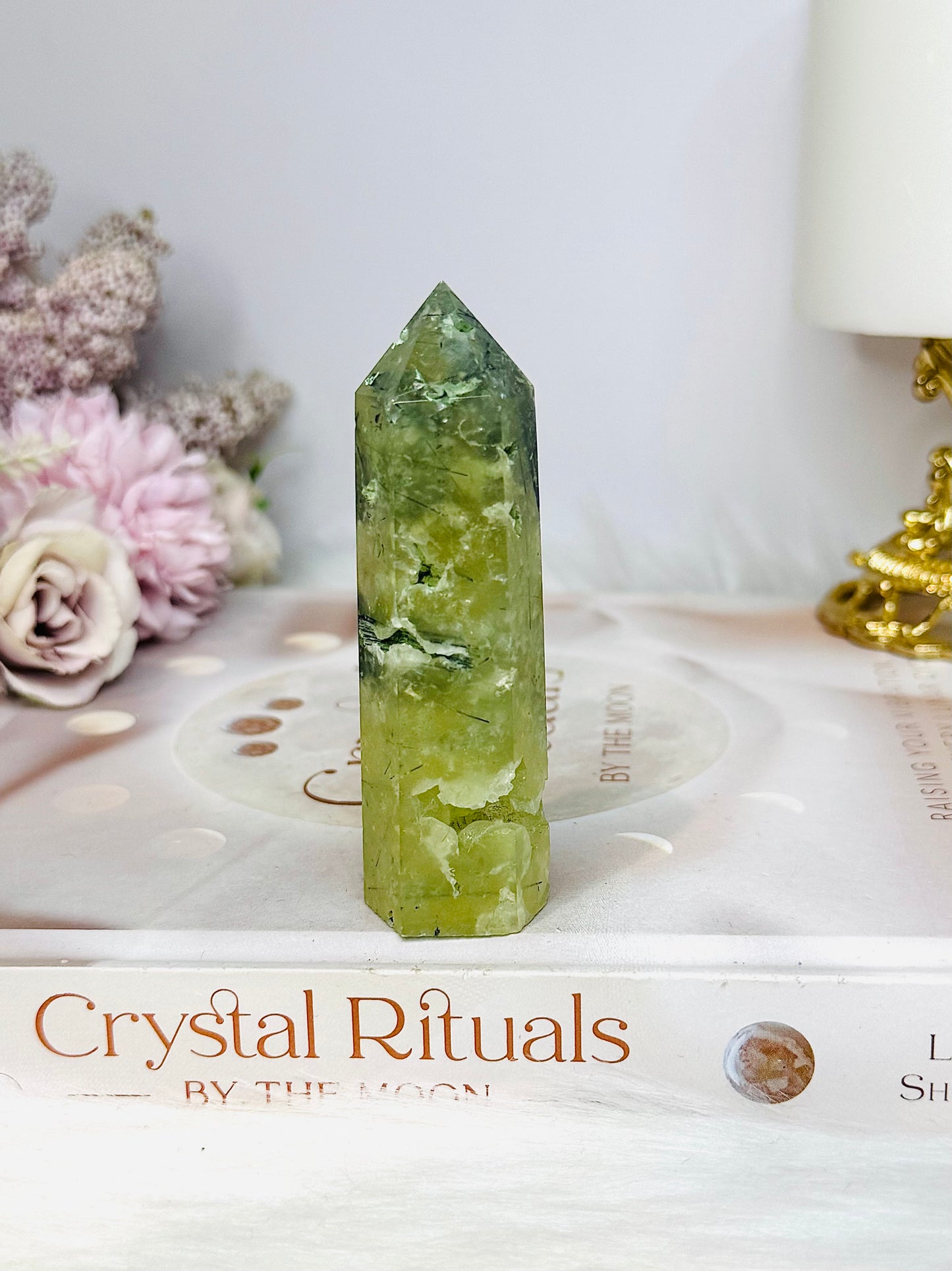 Prehnite Druzy Tower 8.5cm