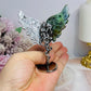 Mexican Lace Agate X Ruby Zoisite Devil & Angel Wings 8cm