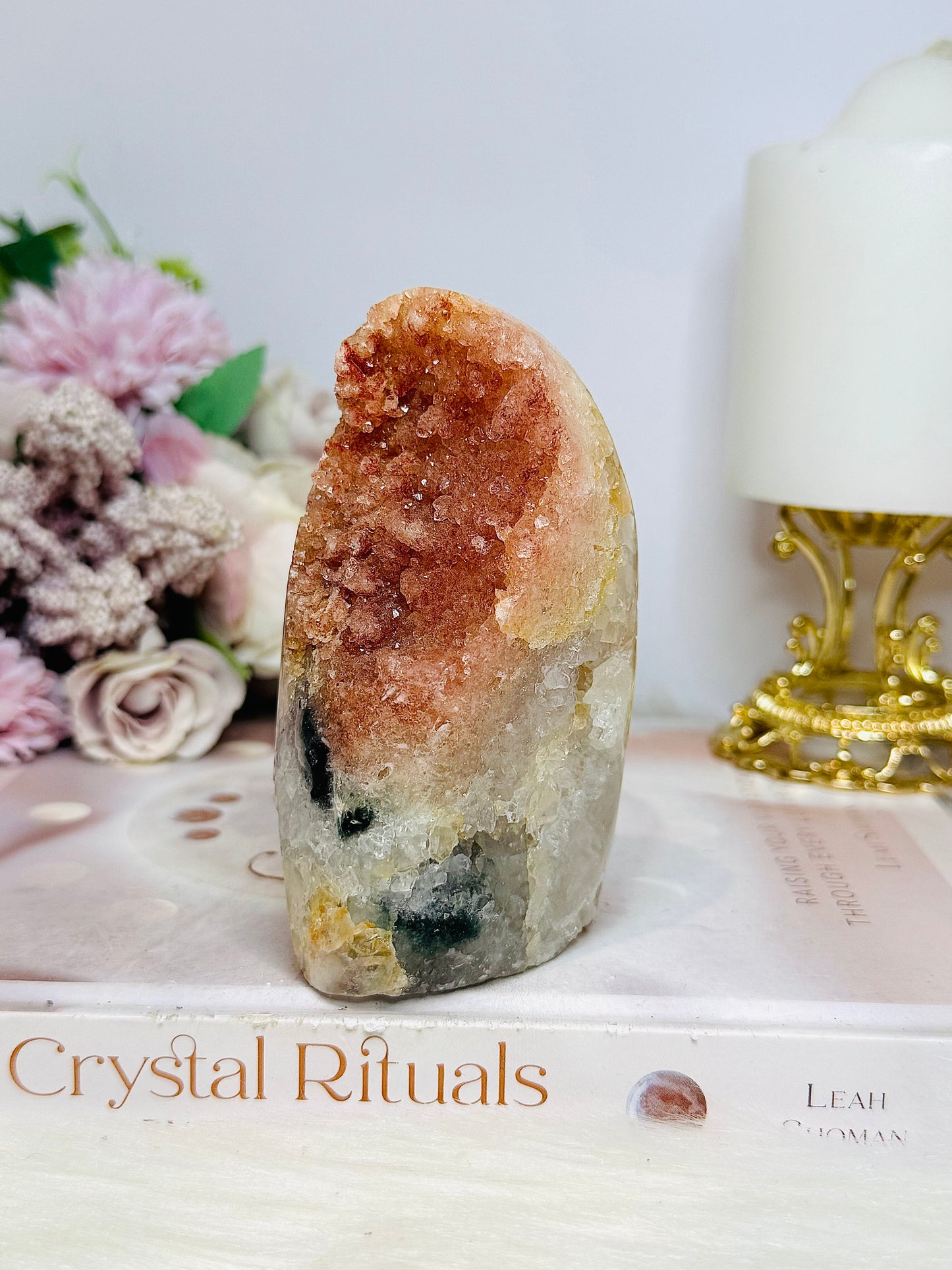 Pink Amethyst Base Cut Cluster 10.5cm 428g