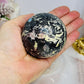 Large Chinese Writing Stone Sphere on Stand 434g