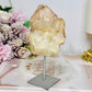 Natural Pink Lithium Cluster on Stand 13cm