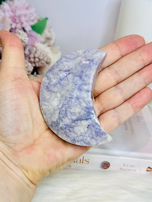 Opalised Fluorite Moon 8cm