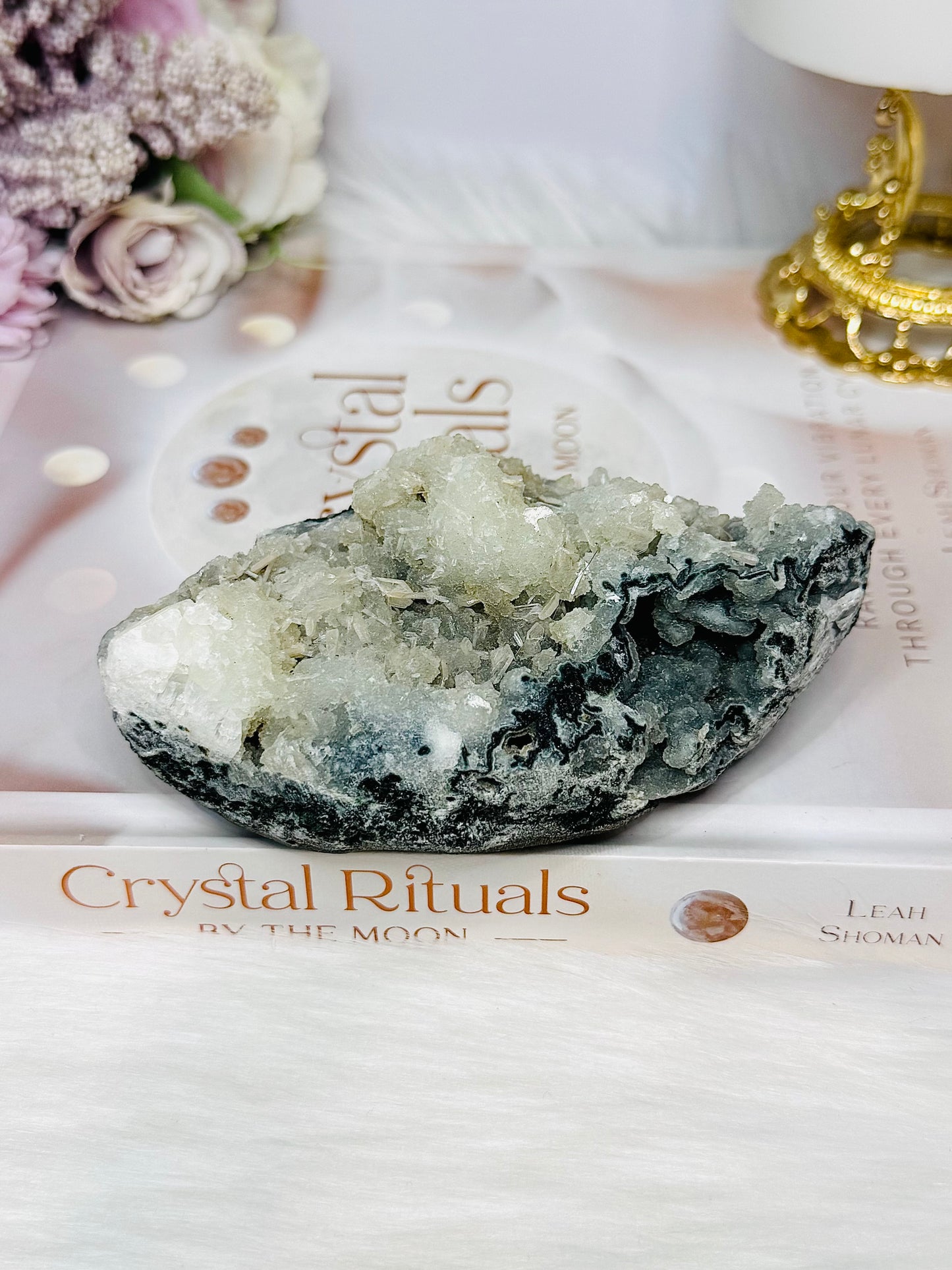 Natural Apophyllite Cluster 12cm 323g