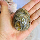 Absolutely Beautiful Druzy Orbicular Ocean Jasper Egg 7cm On Stand