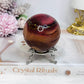 Mookaite Jasper Sphere on Stand 336g