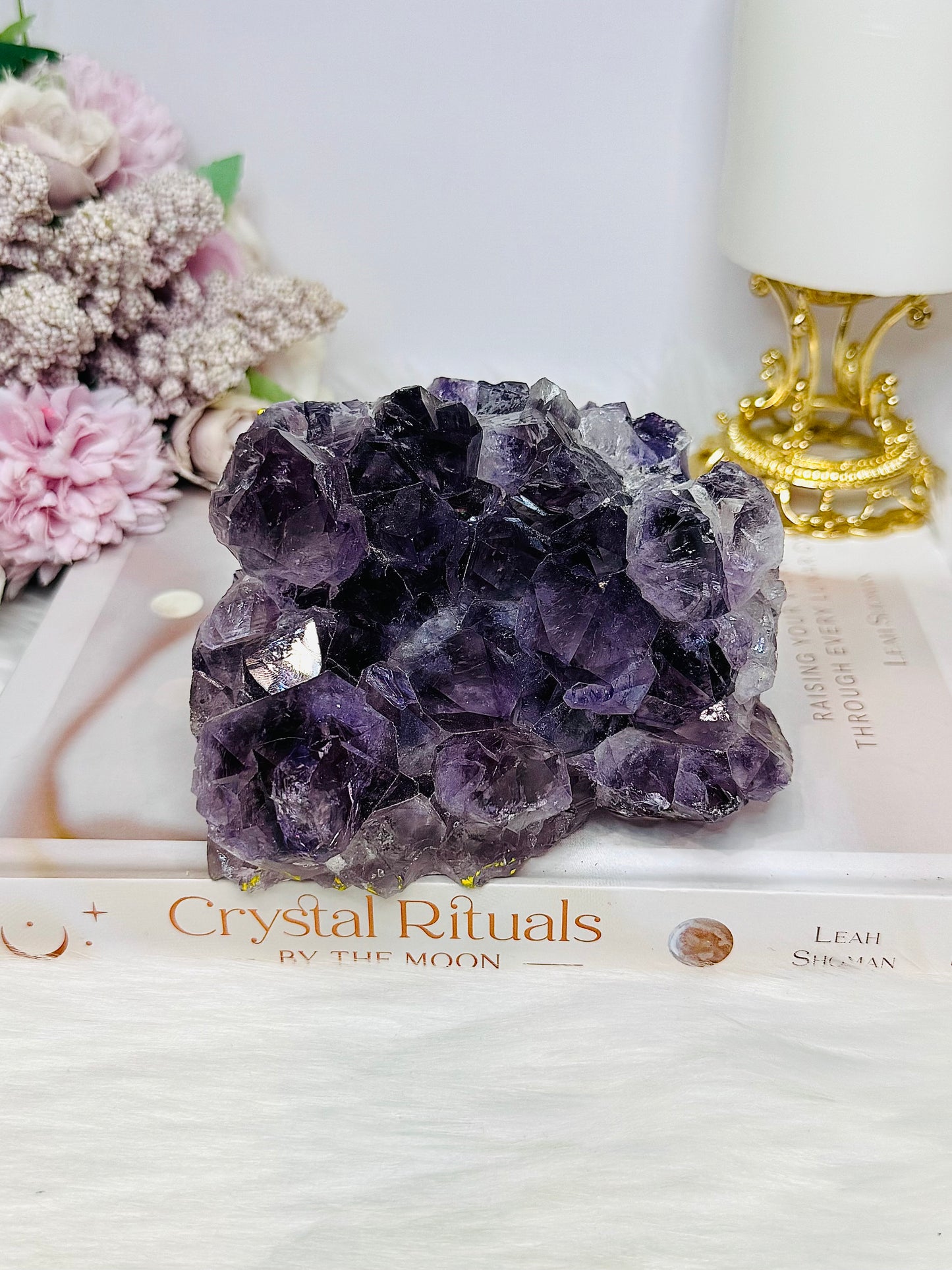 Large Amethyst Base Cut Cluster 11cm 886g