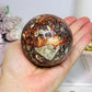 Large Money Agate Sphere on Stand 423g