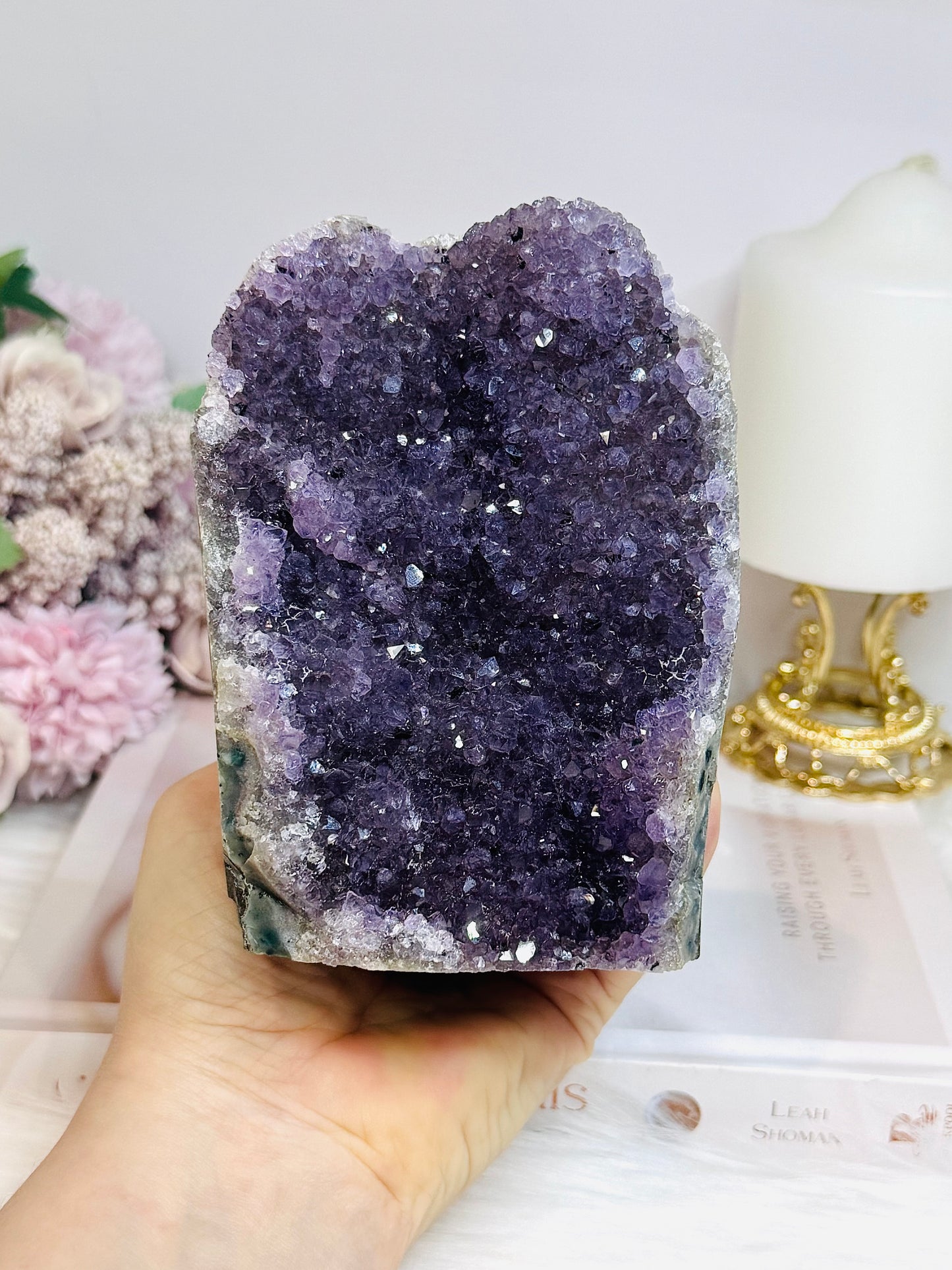 Large Amethyst Base Cut Cluster 13cm 842g