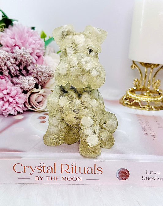 Soothe The Mind ~ Howlite Filled Resin Dog 12cm