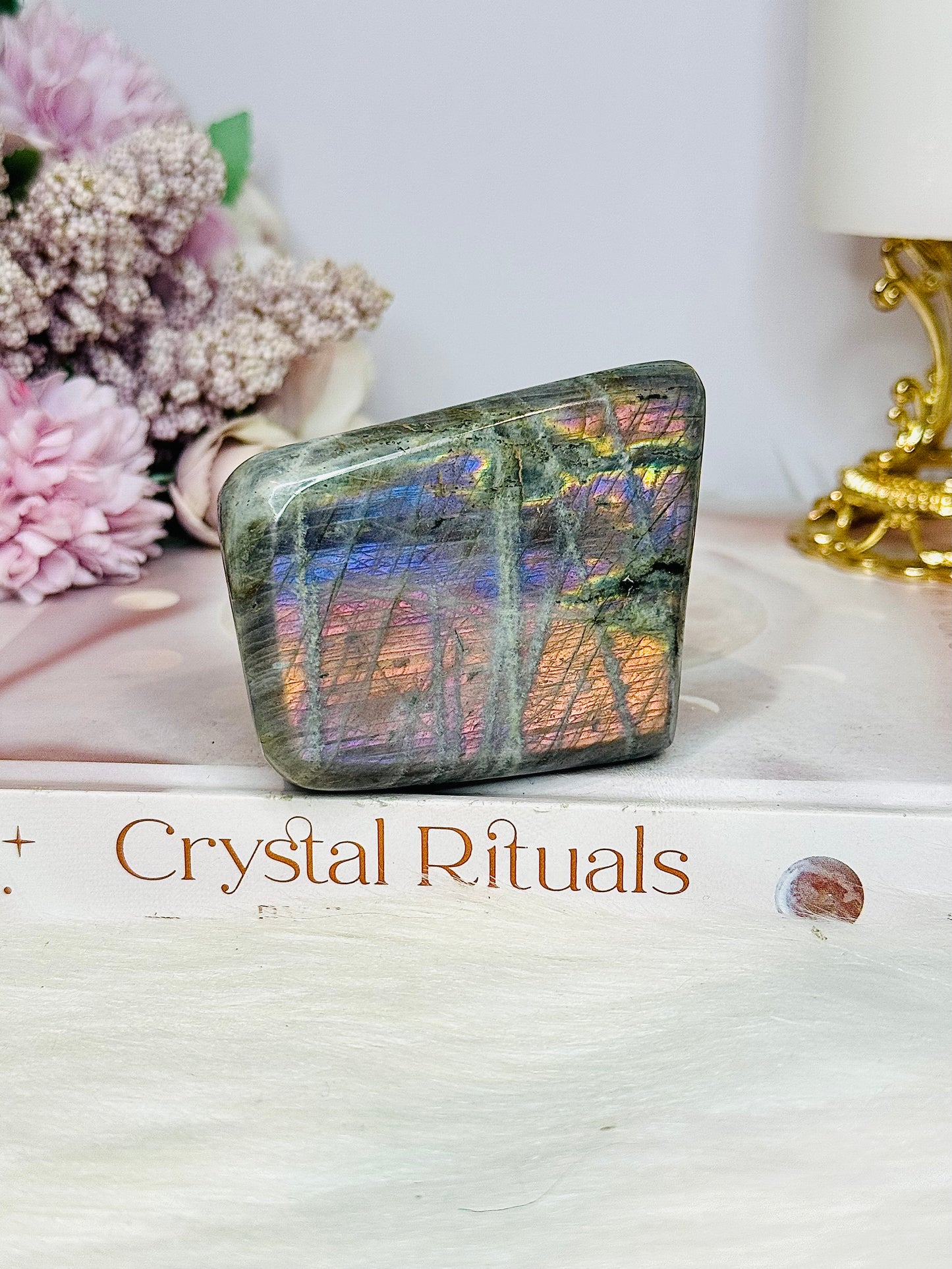 Labradorite Purple Flash Polished Freeform 225g