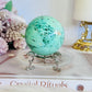 A Rare Stone ~ Genuine Inca Turquoise Sphere 243grams On Stand