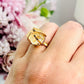 Stunning Natural Citrine Adjustable Ring In Gift Bag From Brazil