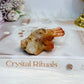 Natural Tangerine Quartz Cluster Specimen 92g