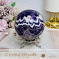 Large Chevron | Dream Amethyst Sphere on Stand 580g