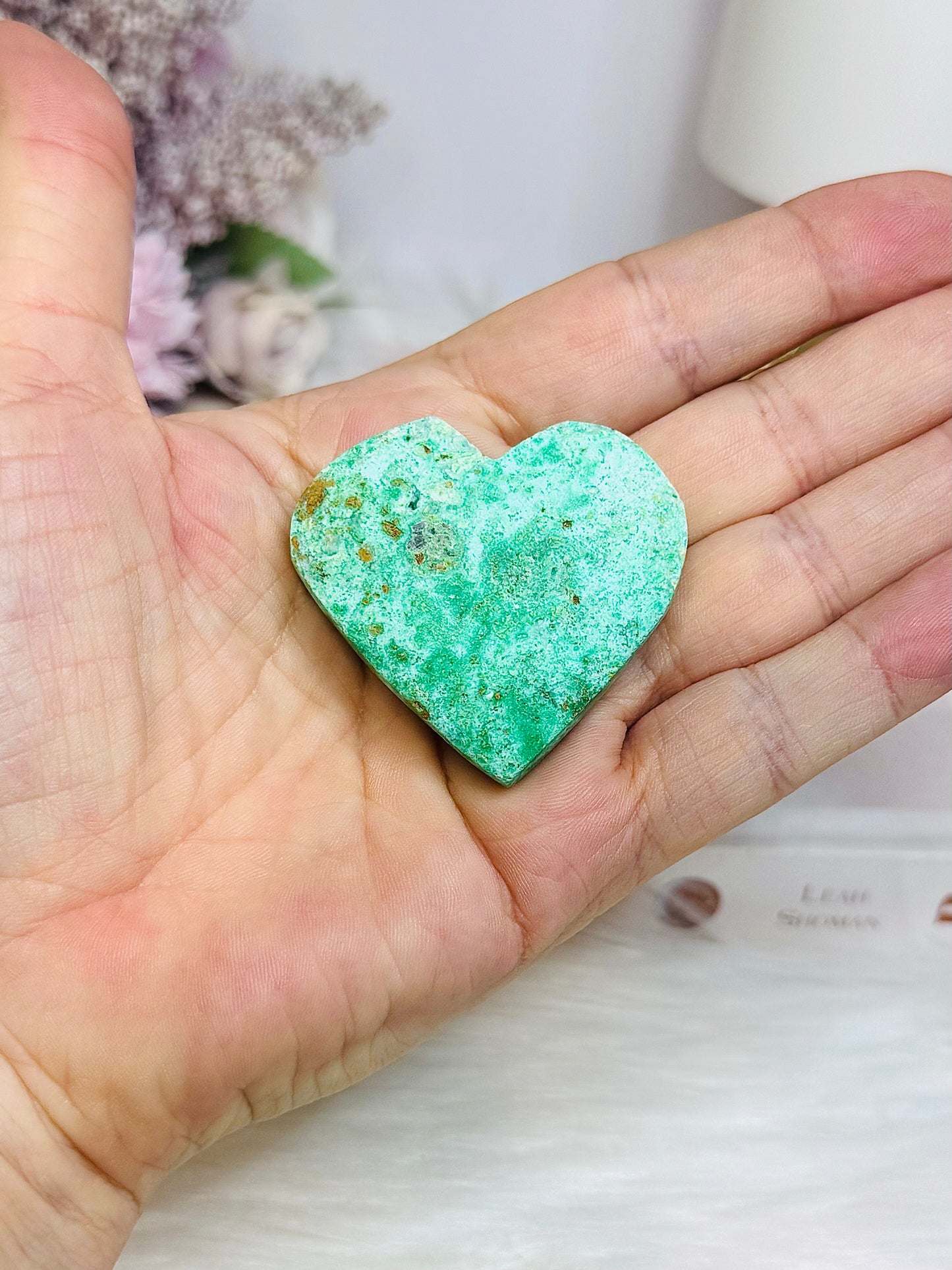 Variscite Carved Heart