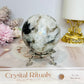 Large Rainbow Moonstone Sphere with Blue Flash 464g