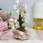 Natural Pink Tourmaline Carved Tree 14cm