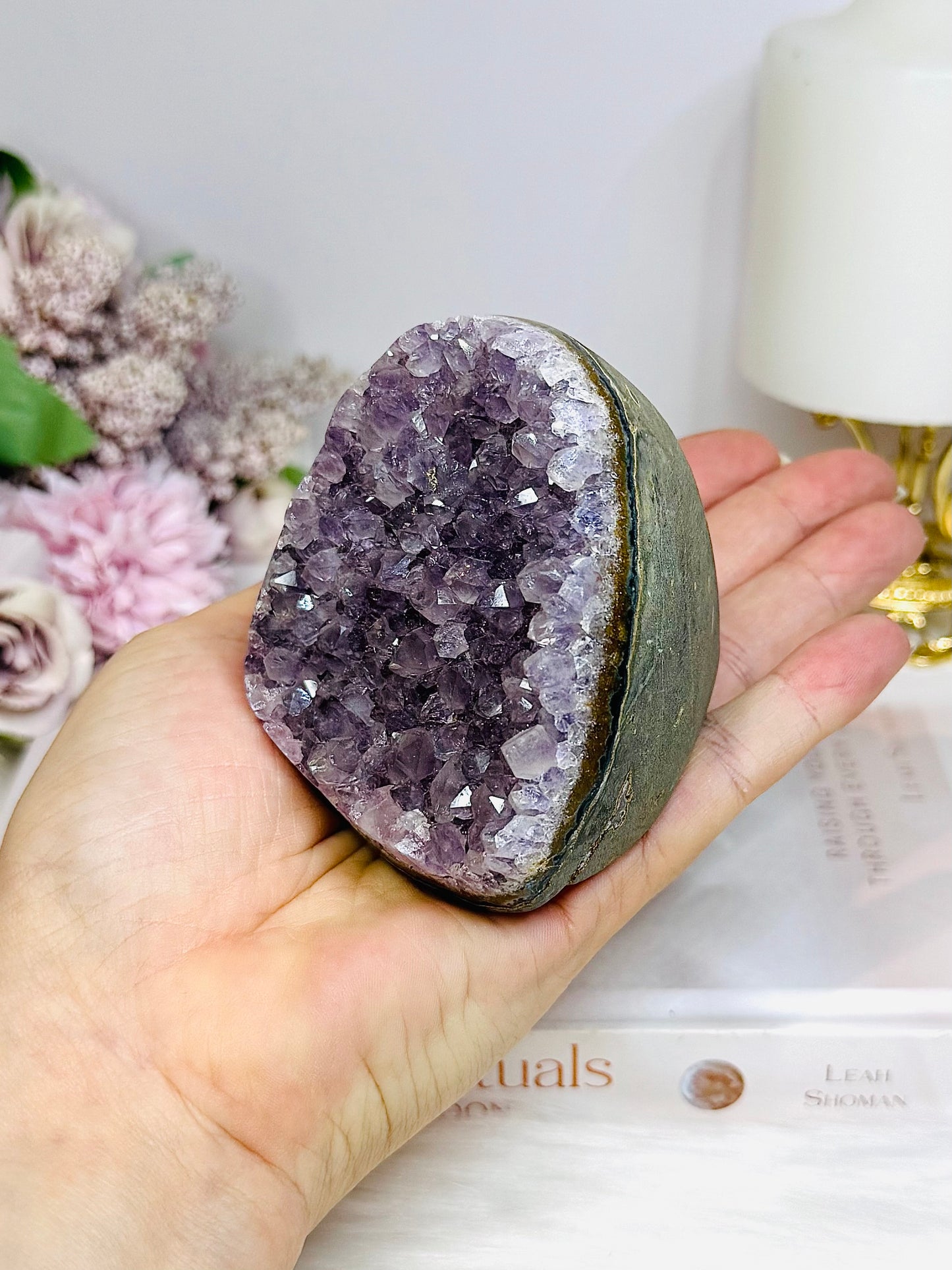 Amethyst Base Cut Cluster 401g