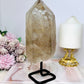 Large Natural Lemurian Smokey Quartz Tower | Freeform on Stand 21cm 1.01KG