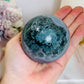 High Grade Druzy Amethyst | Agate Sphere on Stand 475g