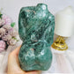 Large Green Jade Pregnant Woman Carving 15cm 1.21KG