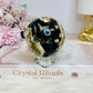 Natural Volcano Agate Druzy Sphere UV Reactive On Stand 297grams
