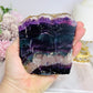 Natural Rainbow Fluorite Slab on Stand 10cm