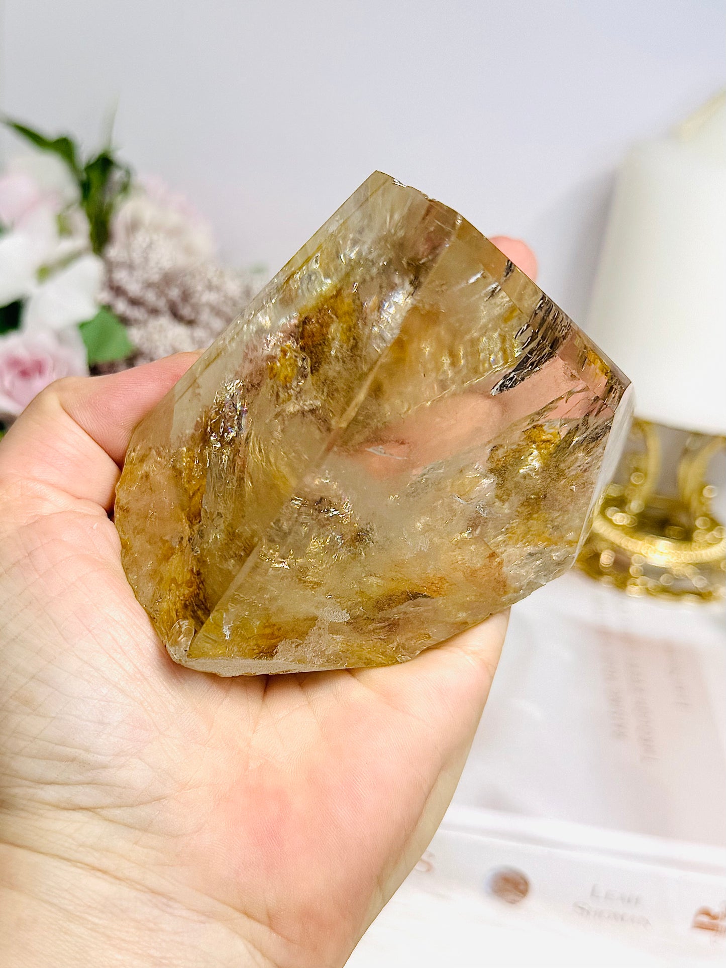 Natural Golden Healer Quartz Polished Freeform 10cm 421g