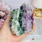 Wow!! Natural 452gram Rainbow Fluorite Specimen ~ Coloured Layers of Green & Purple Just Stunning