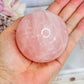 Beautiful Large 372gram Rose Quartz Sphere On Stand