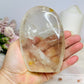 Clear Quartz Freeform with Golden Healer Inclusions 11.5cm 552g