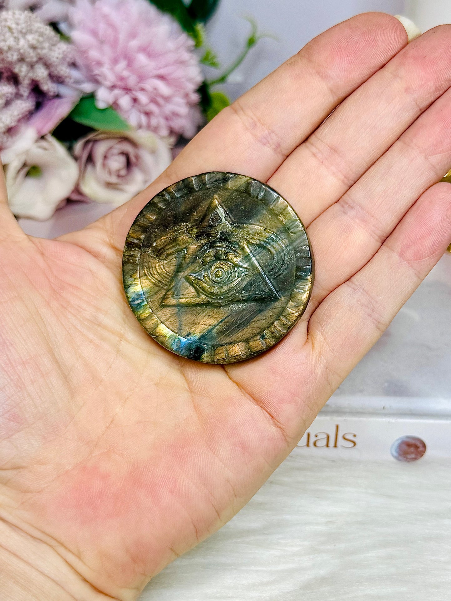 Labradorite Eye Of Horus Stone 4cm