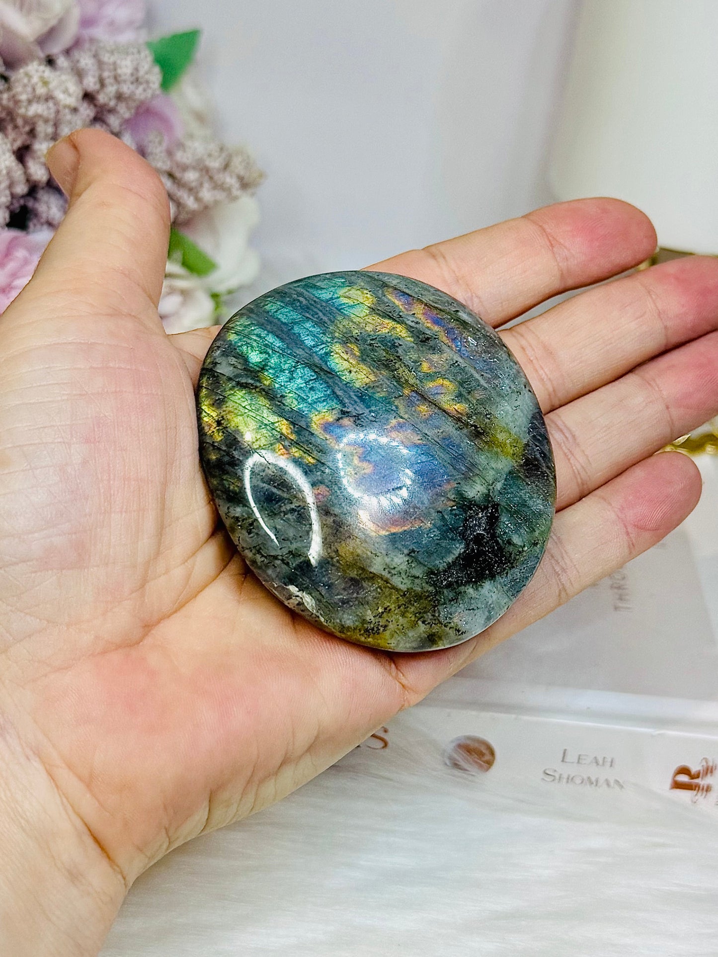 Labradorite Freeform Full of Flash on Stand 7cm