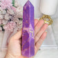 High Grade Rare Natural Phosphosiderite Carved Tower From USA 16cm
