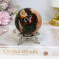 Red Moss Agate Sphere On Stand 331g