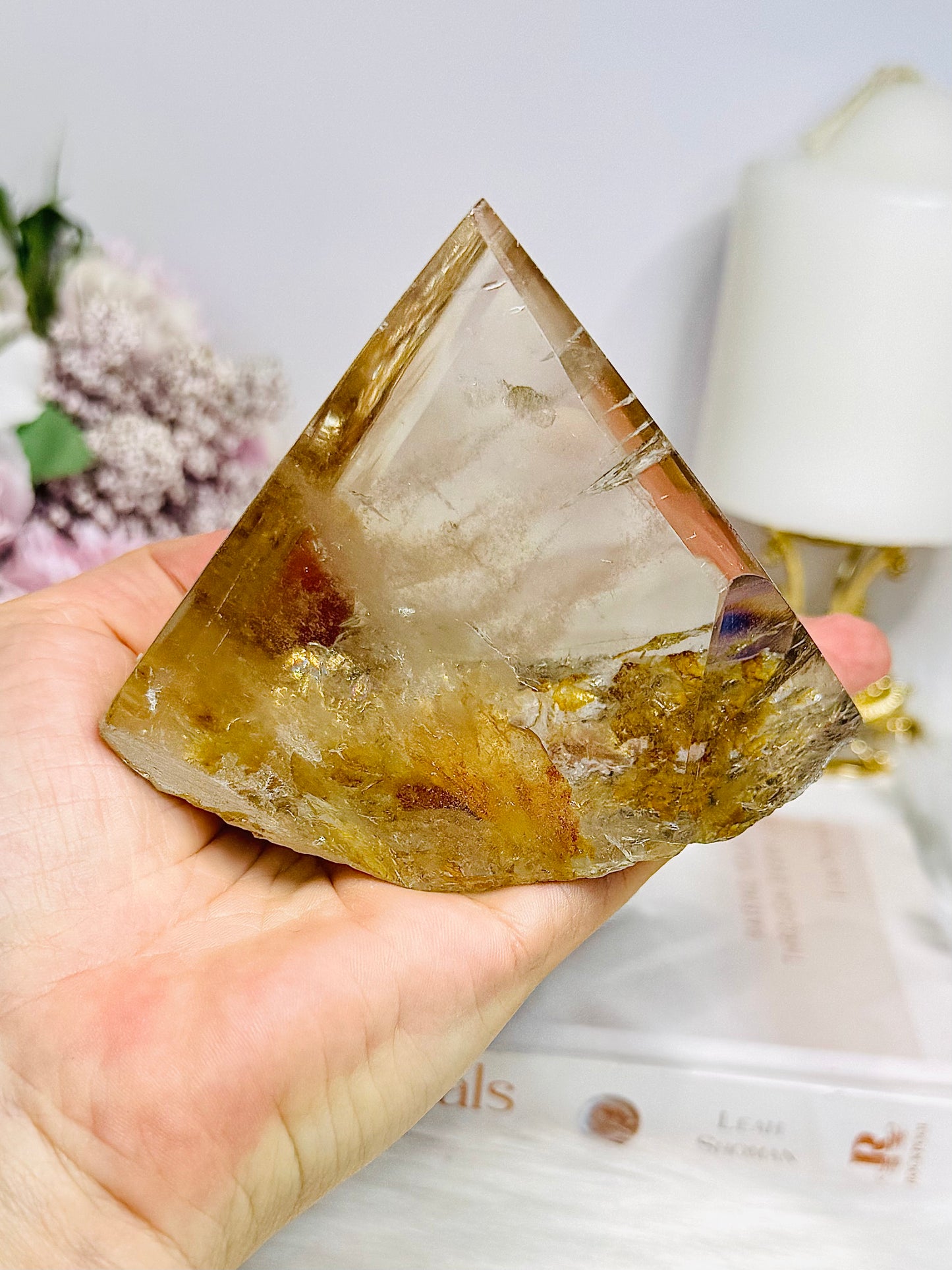 Natural Golden Healer Quartz Polished Freeform 10cm 421g